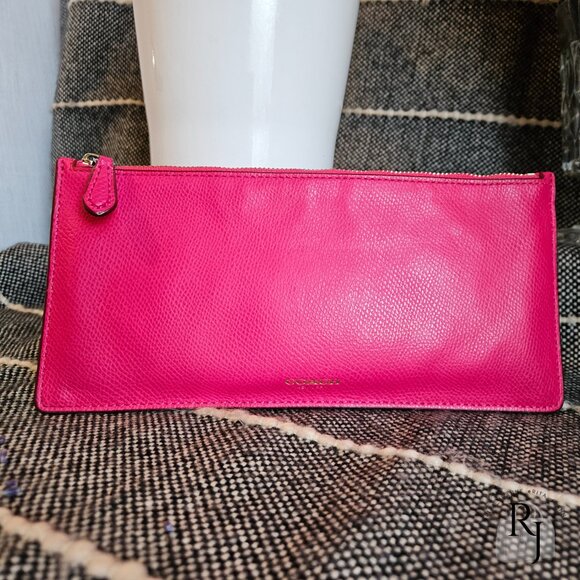 Coach Skinny Zip Pouch Case - Pink - Picture 3 of 10